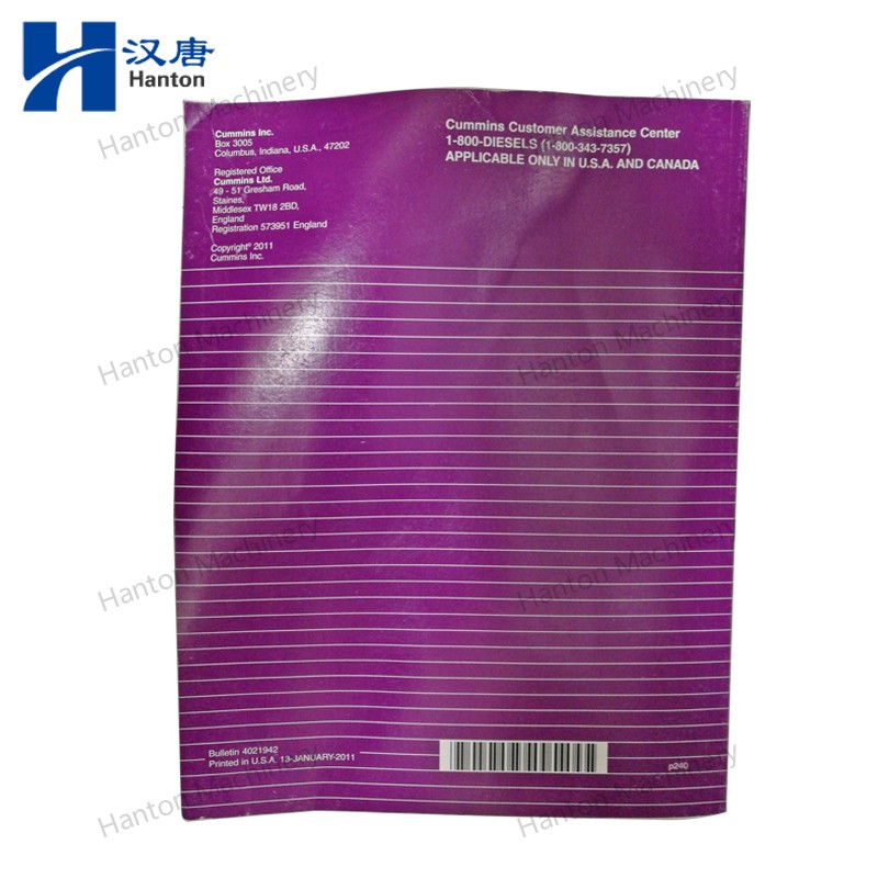 Cummins 4021942 Operation And Maintenance Manual for Engine QSM Inddustrial Engines