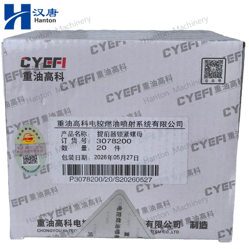 CYEFI 3078200 Tappet Top Stock Lock Nut for Cummins Engine N855 N14 NH220 Series