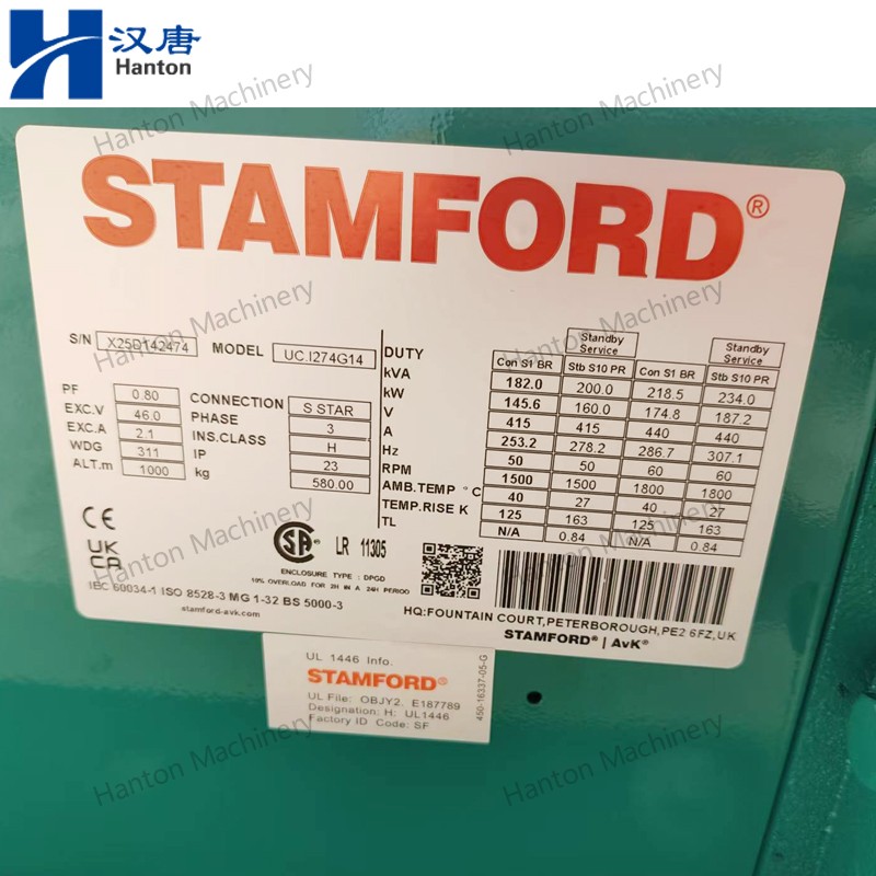 Cummins Stamford AC Alternator UCI274G for Inland Diesel Generator Set