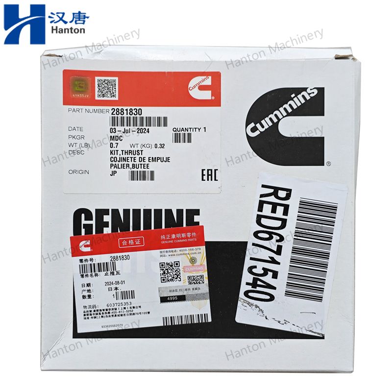 Cummins Thrust Bearing 3092881 2881830 for Engine QST Series Komatsu 6215-21-8210