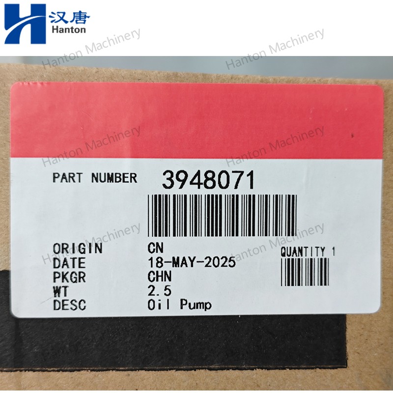 High Quality Aftermarket Oil Pump 3415365 3930338 5525015 for Cummins Engine C8.3 Series