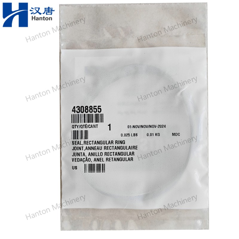 Cummins Rectangular Seal Ring 4308855 for Engine K19 K1150 K38 K2300 K50 Series