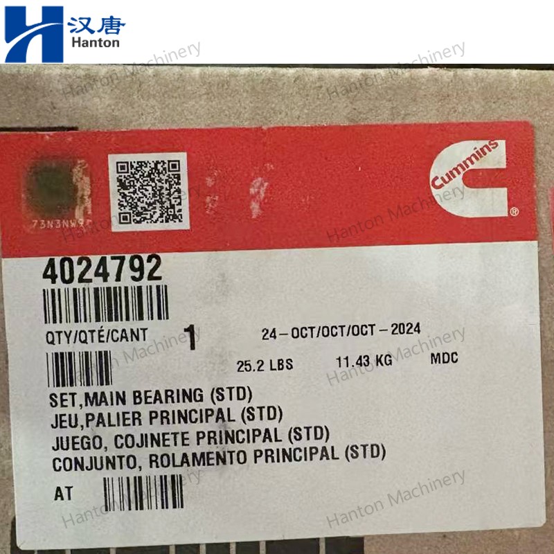 Cummins 4024792 Main Bearing Kit for Engine QSK60 Series