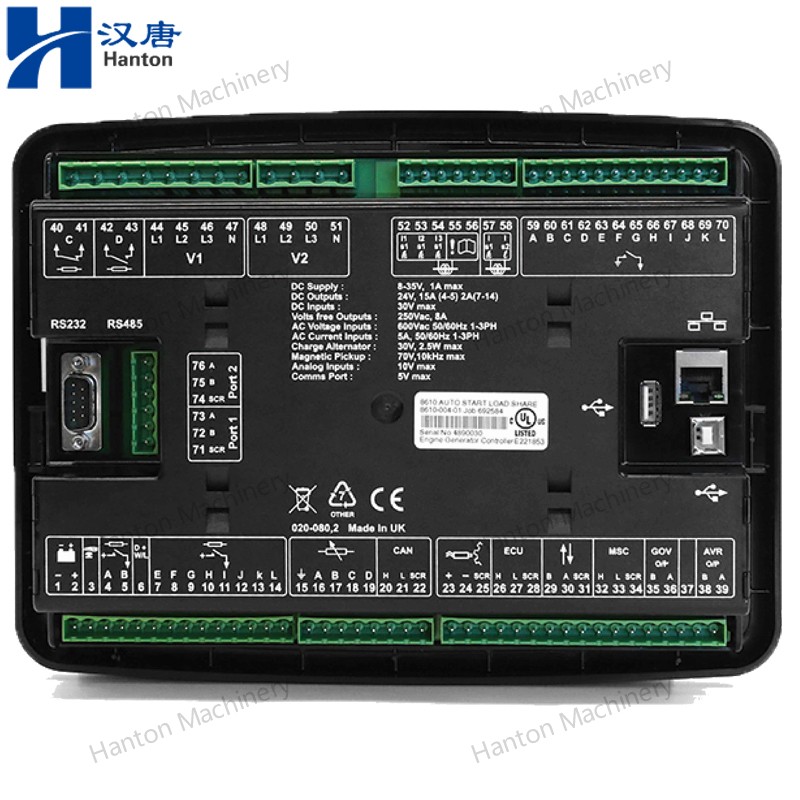 Deepsea DSE8610MKII Synchronising And Load Sharing Auto Start Control Module Controller for Diesel Generator Set