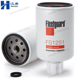 Cummins 3286503 FS1251 Fleetguard Fuel Water Separator 3843760 3903202 for Engine B3.9 B5.9 C8.3 Series