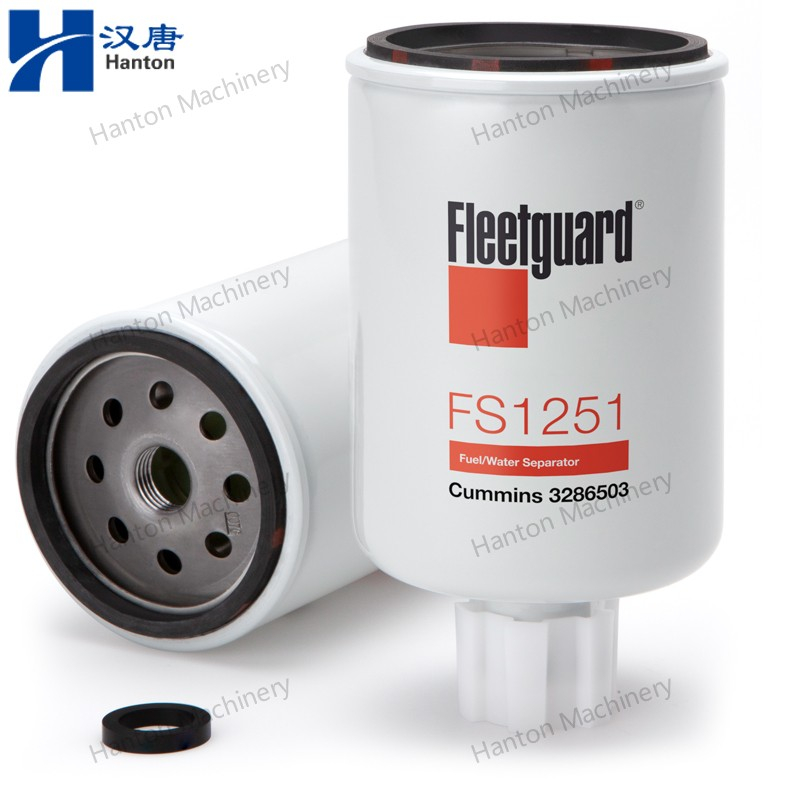 Cummins 3286503 FS1251 Fleetguard Fuel Water Separator 3843760 3903202 for Engine B3.9 B5.9 C8.3 Series