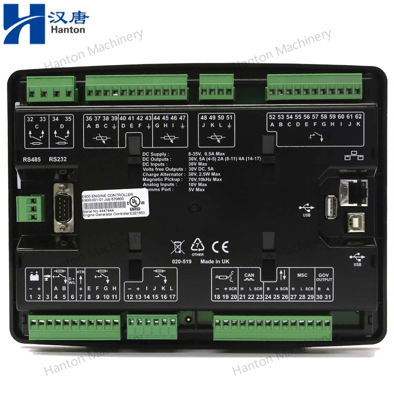 Deepsea Engine Control Module DSE E800 for Diesel Engine And Pump Driving